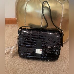 Sequinned Black NWT bag